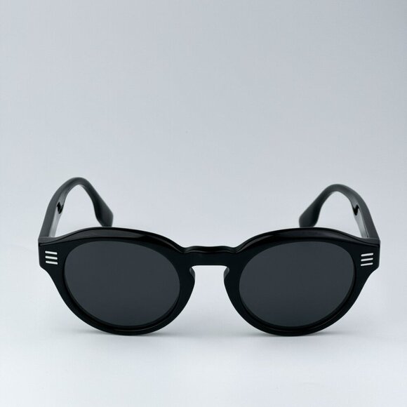 Burberry BE4404 300187 BRAND NEW Sunglasses Black Grey Oval Unisex main image 11